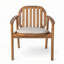 Fauteuil de patio extérieur en bois d'acacia