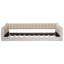 Lit de repos simple simple TG et pochette de rangement latérale, beige-129443195