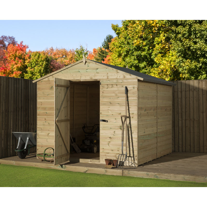 Premier Apex 8 Ft. W x 9 Ft. D Shiplap Wooden Shed