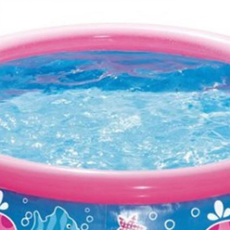 Summer Waves Pink Whale Print Inflatable Kiddie Pool
