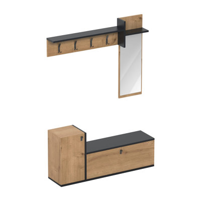 Hall Tree with Bench and Shoe Storage