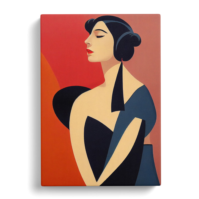 Portrait Woman Vol.4 - Wrapped Canvas, 50cm H x 35cm W x 3cm D