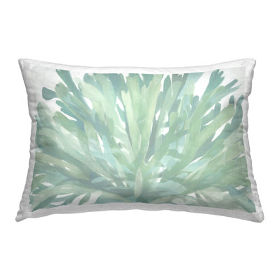 Coussin décoratif imprimé Centric Green Coral par Stellar Design Studio