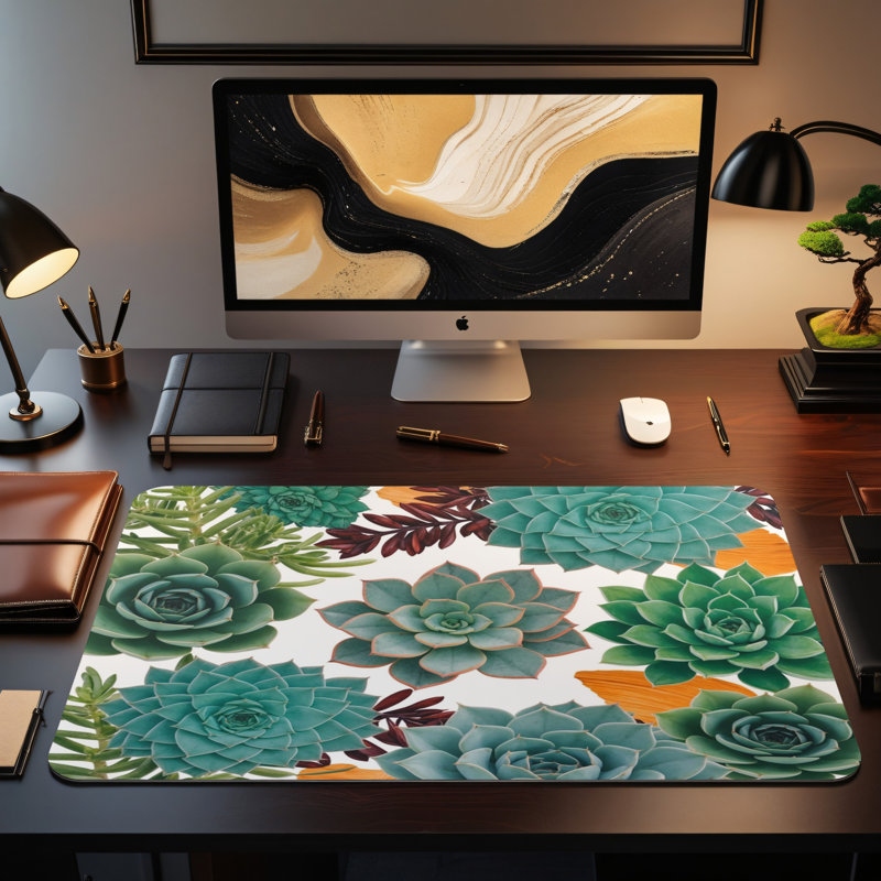 Polyester Desk Pad, 14.4x12.1