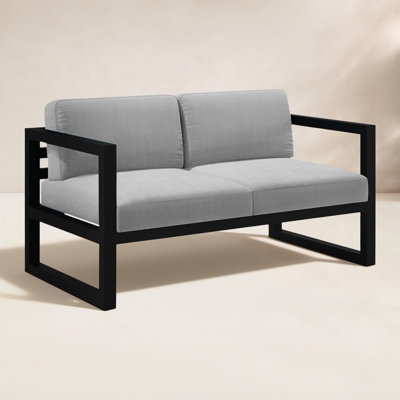 Smith 57" Outdoor Loveseat with Sunbrella® Cushions