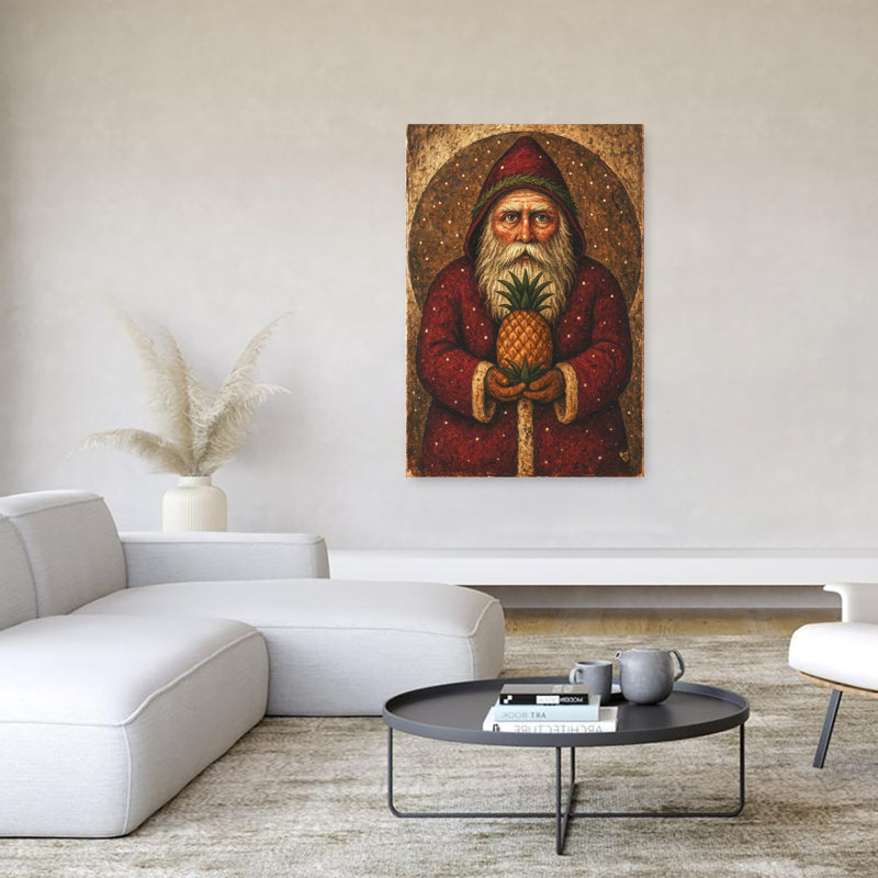 Hospitality Santa Fruit Tropical Wall Art Print 1 Piece Wrapped Canvas Wall Art, 152.4cm H x 101.6cm W
