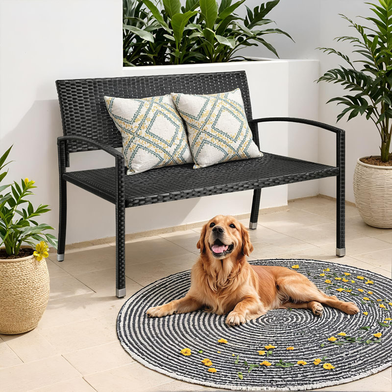 Garden Bench, Black