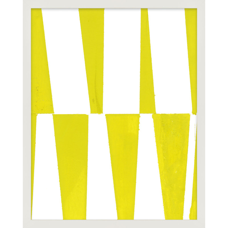 Interaction 1 par Andrea Stokes - Art mural encadré, Cadre blanc, H 30 po x l 24 po x P 1,25 po