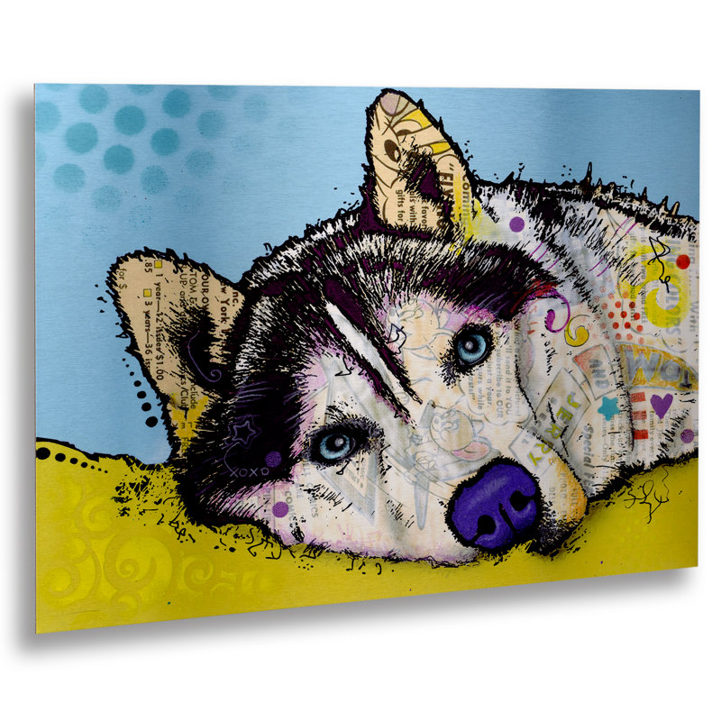 « sibérie husky ii », impression, H 16 po x l 22 po x P 1 po, Pas de tapis, Sans cadre