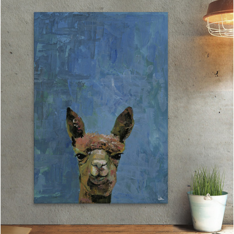 «What Up Llama», reproduction sur toile tendue, H 60 po x l 40po x P 1,5 po