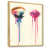 Toile avec cadre flottant brun