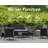 Wicker - Person Patio Conversation Set with Cushions-1541953079-1556298127