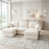 Cream Beige+3seat+2Ottman