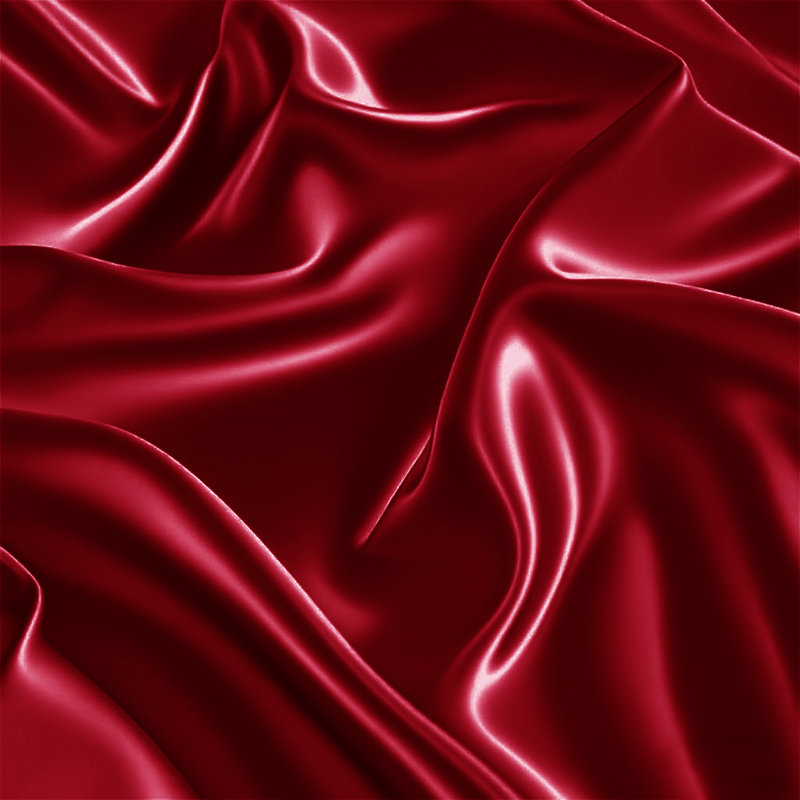 Silk Luxury Deep Box Fitted Sheet, Red, Single (3')