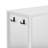 Storage Cabinet With Adjustable Shelves, 4-Door Sideboard With Storage Racks And Side Hooks, Wooden Cabinet With Aluminum Handles For Living Room, Dining Room-447724319