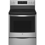 GE Profile ENERGY STAR 30 in Smart  Free-Standing Electric Convection Fingerprint Resistant Range with No Preheat Air Fry