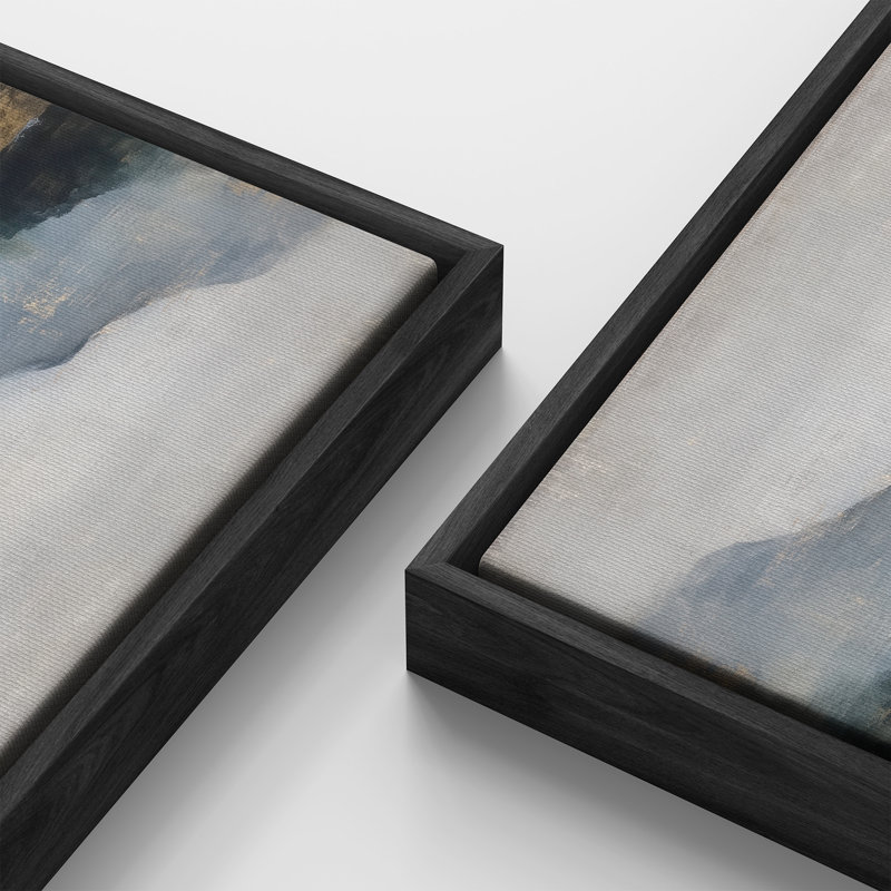 Impression sur toile encadrée extra large Serene Mountain Lake, Noir, H 30 po x l 60 po