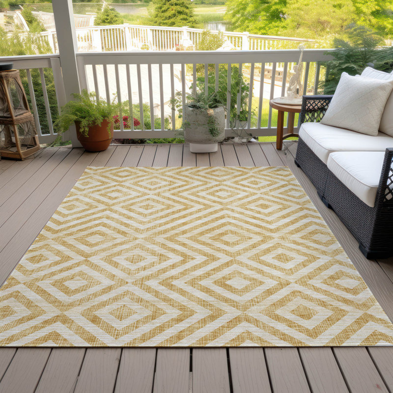 Tapis intérieur / extérieur Fairhaven avec envers antidérapant, Rectangle 5 pi x 7 pi 6 po