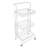 3-Tier Adjustable Metal Rolling Utility Cart with Wheels-107732401
