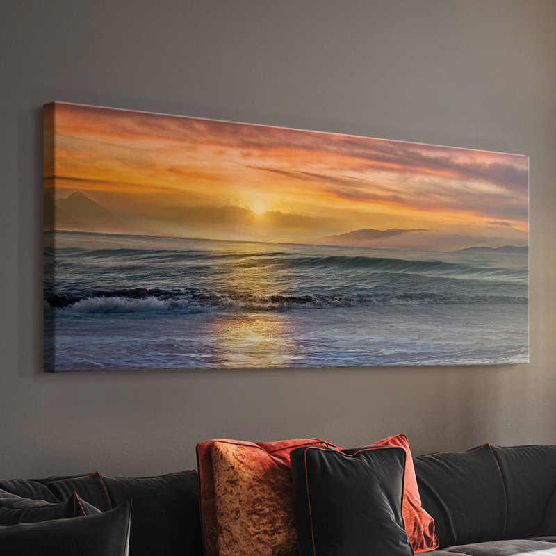 Sundown- Gallery Wrapped Canvas -Ready to Hang, 12" H x 30" W