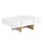 47.2'' x 31.4''Minimalist High Gloss Coffee Table with 2 Drawers, Multi-Storage Rectangle Sofa Table with Wood Grain Legs, Modern Centre Table for Living Room, -1195770149