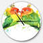 Family Parrots - Horloge murale moderne-34140774