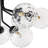 9-Light Textured Glass Tiered Semi-Flush Mount-858022876