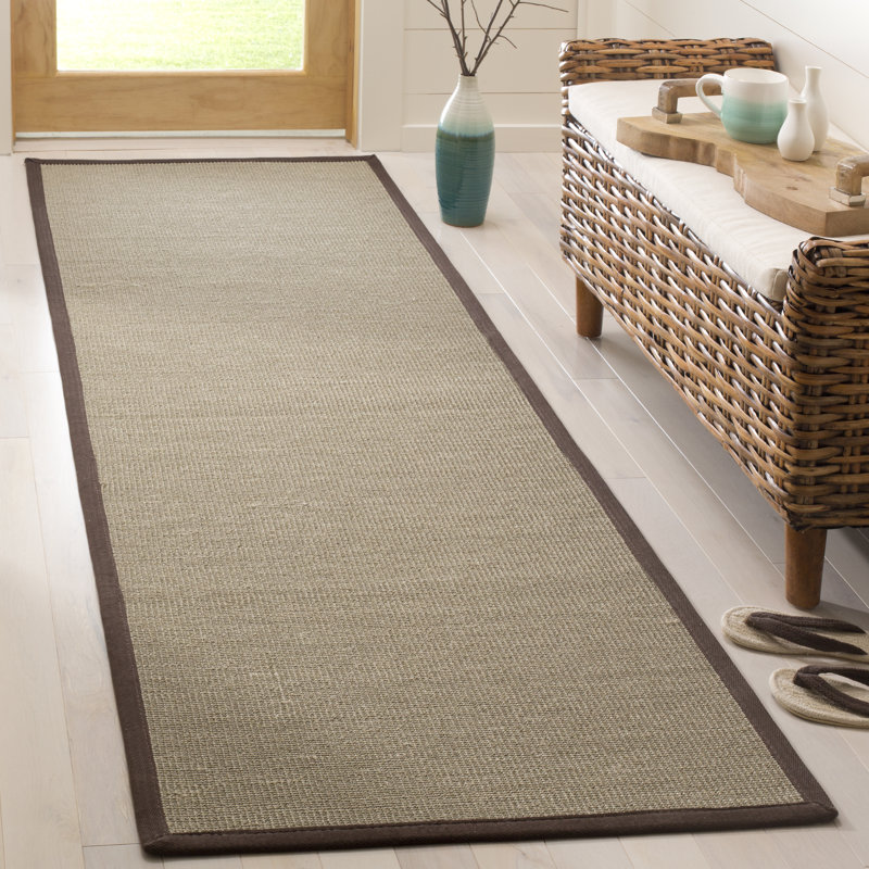 Ruthwell Jut/Sisal Sage/Brown Area Rug, Runner 2'6" x 8'