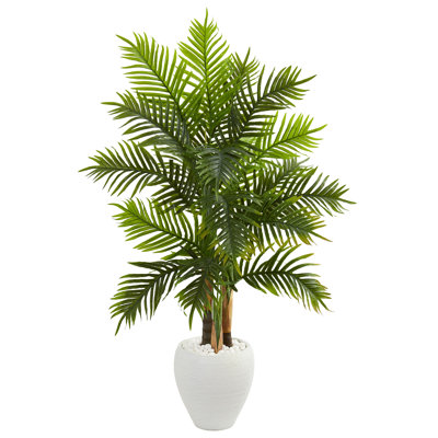 60'' Faux Palm Tree in Ceramic Planter
