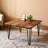 Retro Walnut Solid Wood Square Coffee Table