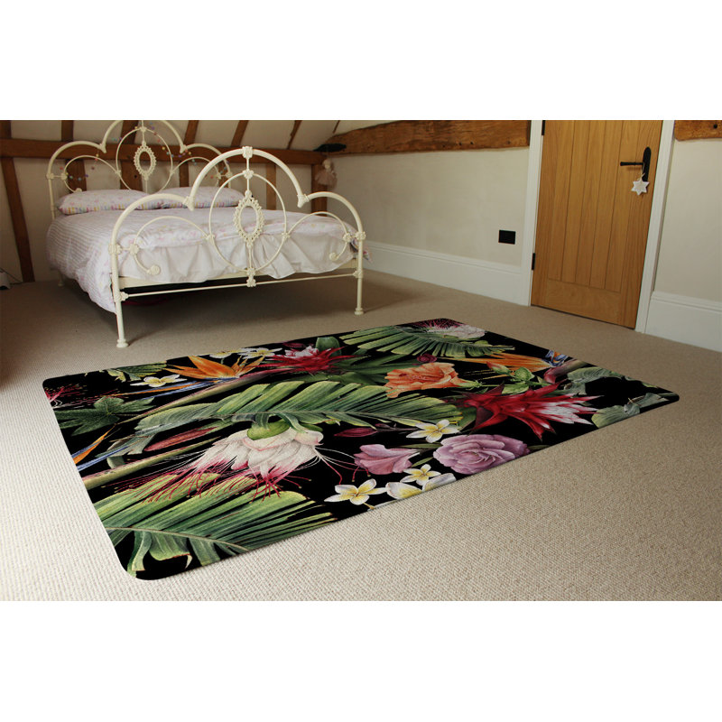 Harrison Floral Shag Area Rug, Rectangle 160 x 230cm