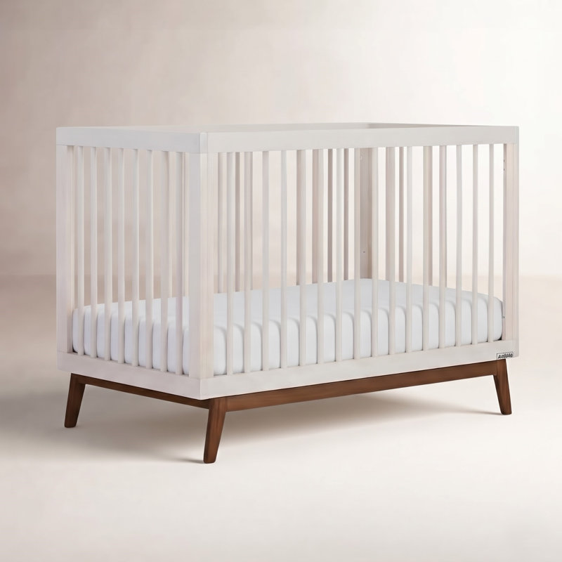 Soho 3-in-1 Convertible Crib, Almond Milk/Walnut