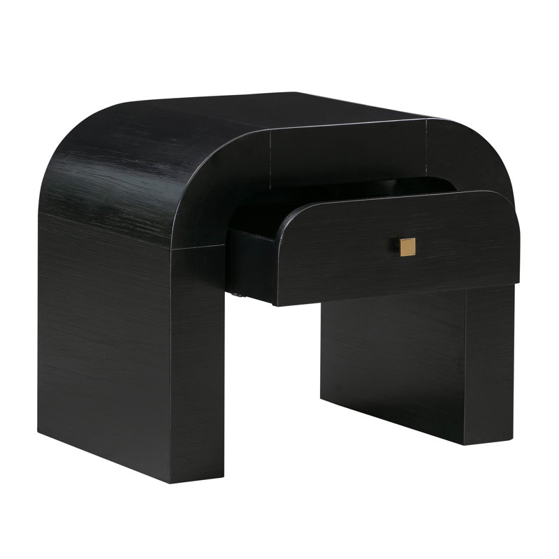 Baxley 26'' W Nightstand, Black