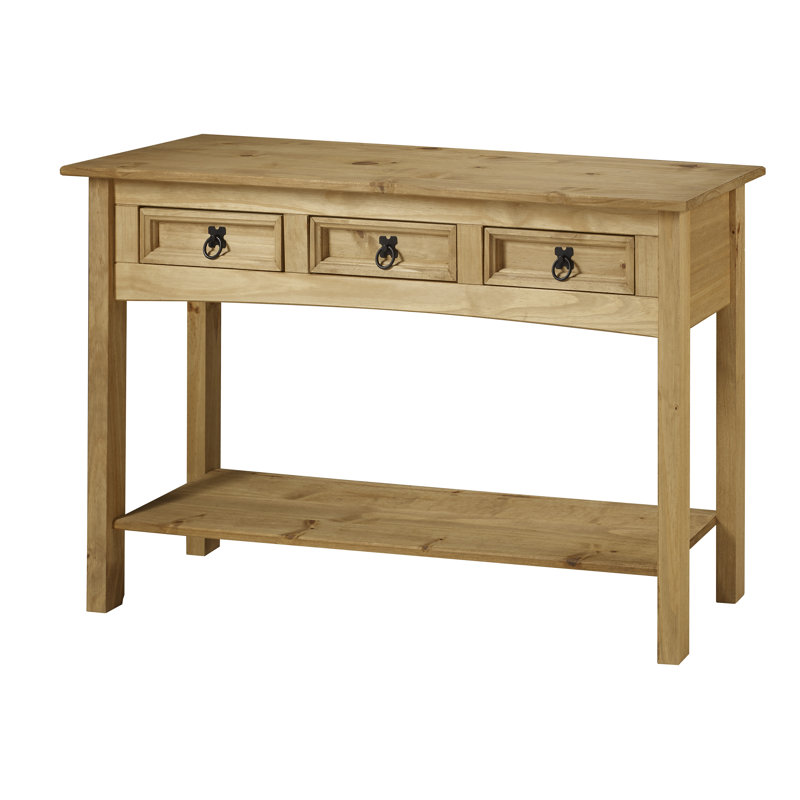 Palmea 122cm Solid Wood Console Table, Antique Wax