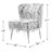 Mccowan Felicia Velvet Barrel Chair with Tufted Back-53728830