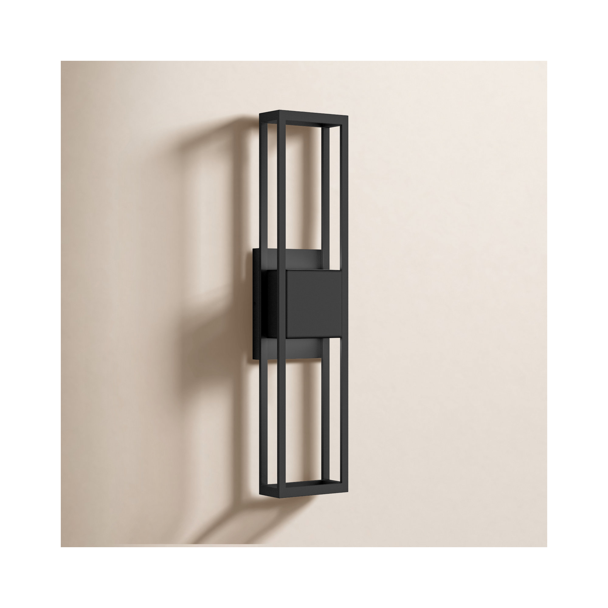 Wrought Iron LED Wall Light, 27.5" H x 5.88" W x 4.38" D