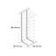 Tessie W Series Freestanding Metal Wine Display