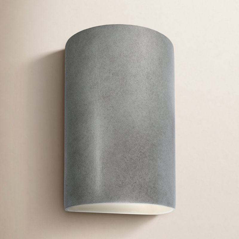 Nomad Ceramic Wall Light, Antique Silver