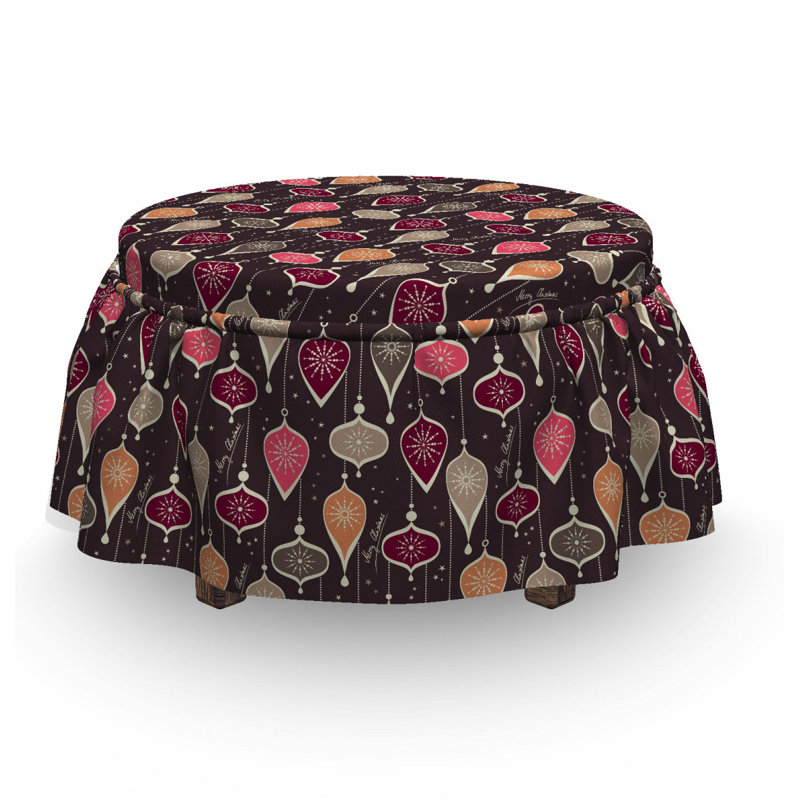Housse pour repose-pieds balles et baubles