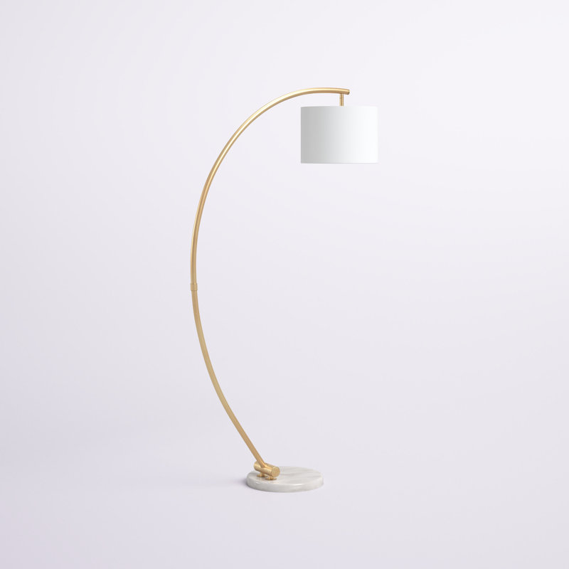 Mathias 70'' Gold Arched Floor Lamp
