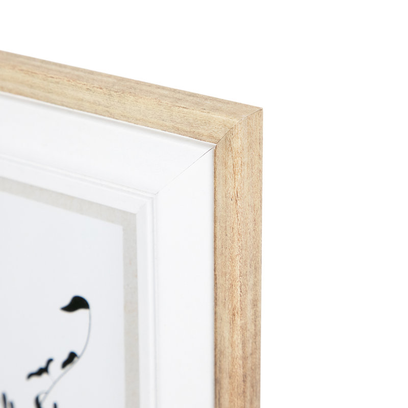 Solid Wood Picture Frame - Set of 4, Brown