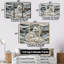 White Arctic Fox In The Yukon III - Wolf Animal Wall Art Living Room Set-107195211-107195214