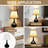17.3" Modern Touch Table Lamps Set Of 2, 3-way Dimmable Bedside Lamps With Beige Linen Shade And Metal Base, Led Bulbs Included-985386170