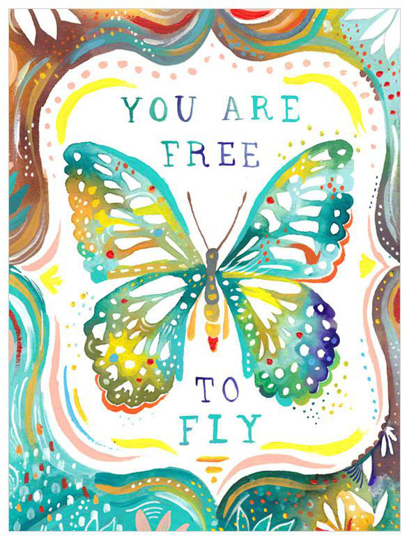 You Are Free to Fly Canvas Art