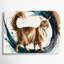 Cats Somali, art mural sur toile blanche-120570120