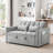 55.1-Inch 3-In-1 Convertible Sofa Bed-1526852254-1526852252