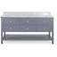 Meuble-lavabo double 73 po avec plateau en marbre Tambria-1689379436