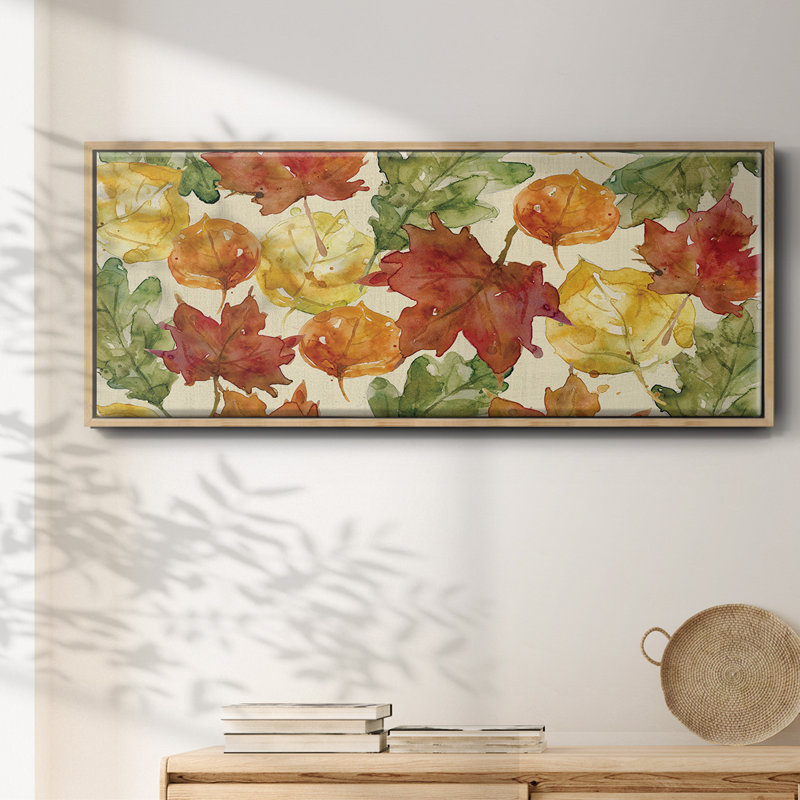 Feuilles d'automne - Toile encadrée, H 20 po x l 50 po