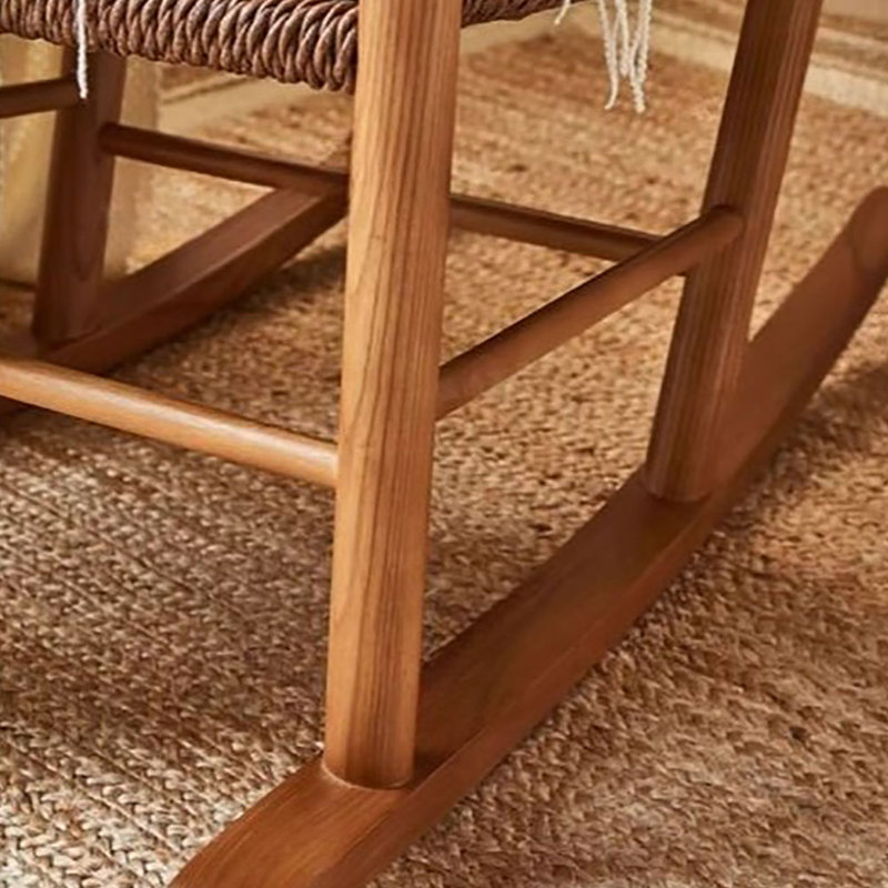 Chaise berçante en bois massif