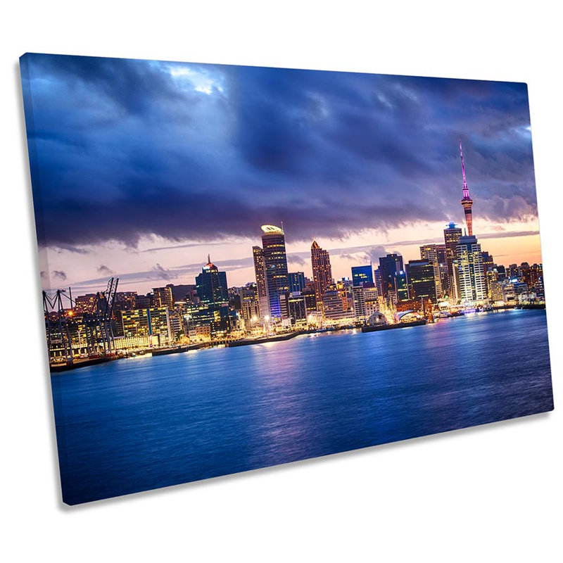Auckland New Zealand - Wrapped Canvas Print, 40.6cm H x 61cm W